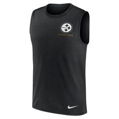 Pittsburgh Steelers Nike Large Logo Lightweight Dri-FIT Muscle Tank Top