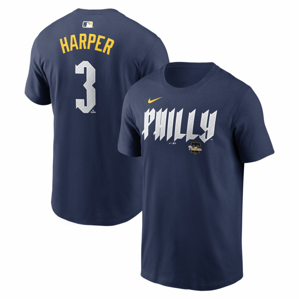 Bryce Harper Philadelphia Phillies Nike City Connect Name & Number T-Shirt | MLB Outlet