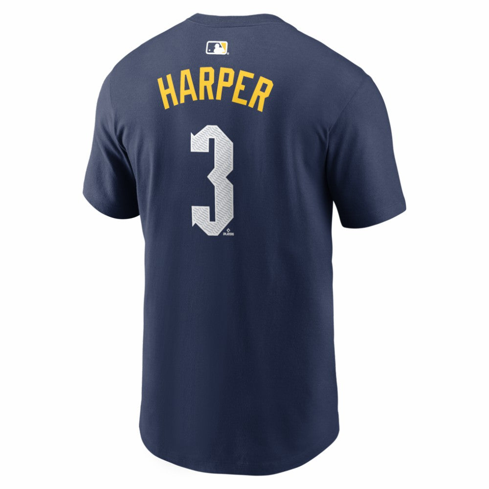 Bryce Harper Philadelphia Phillies Nike City Connect Name & Number T-Shirt | MLB Outlet