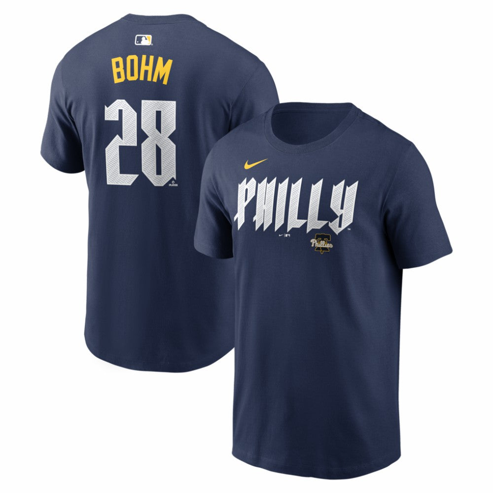 Alec Bohm Philadelphia Phillies Nike City Connect Name & Number T-Shirt | MLB On Sale