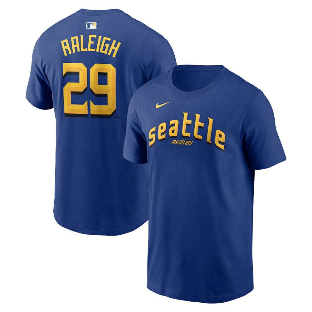 Cal Raleigh Seattle Mariners Nike City Connect Name & Number T-Shirt | MLB On Sale