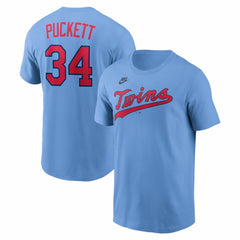 Kirby Puckett Minnesota Twins Nike Cooperstown Collection Name & Number T-Shirt | MLB Outlet