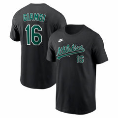 Jason Giambi Athletics Nike Cooperstown Collection Name & Number T-Shirt | MLB Discount