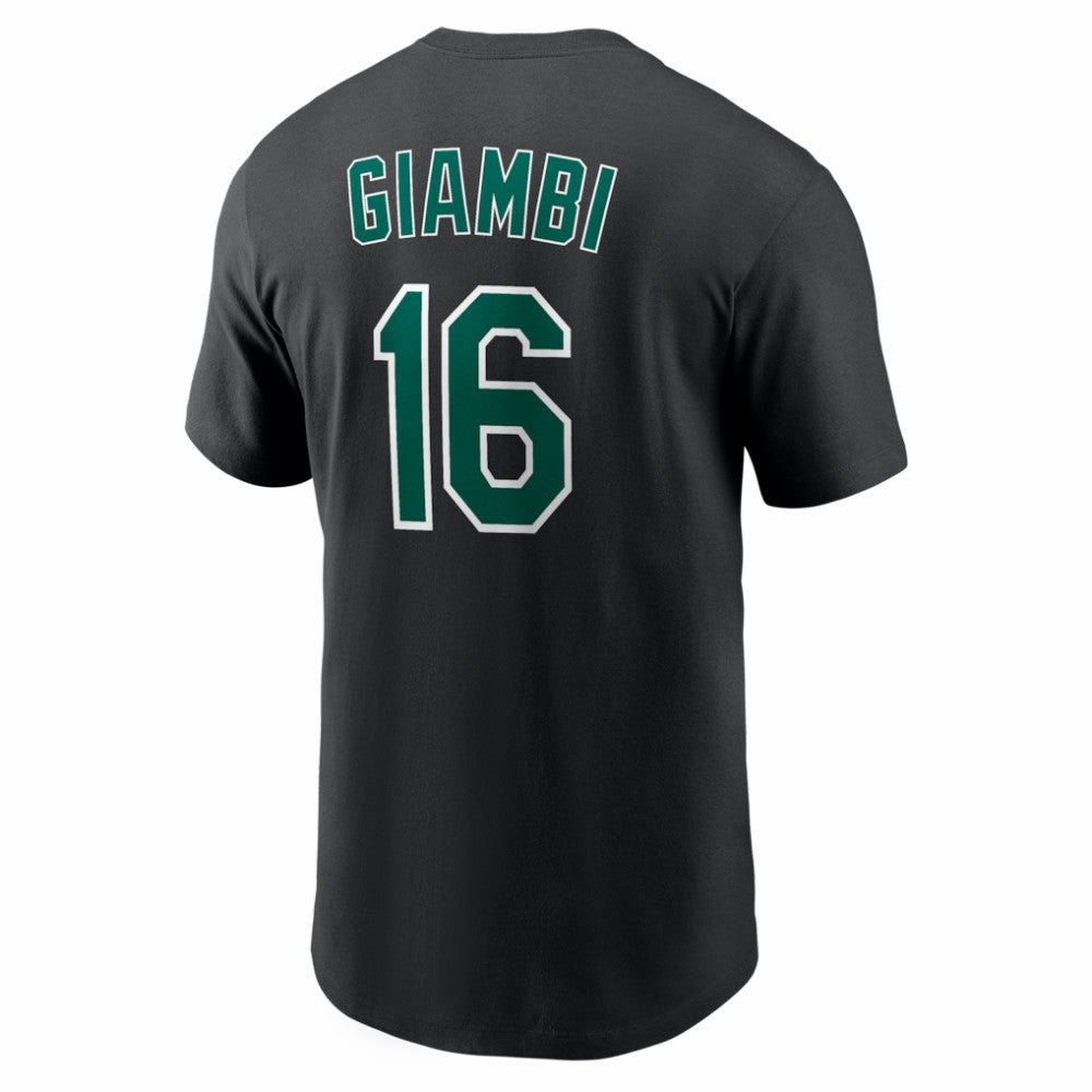 Jason Giambi Athletics Nike Cooperstown Collection Name & Number T-Shirt | MLB Discount