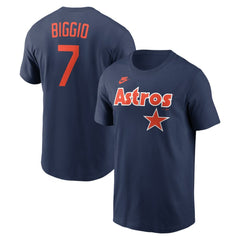 Craig Biggio Houston Astros Nike Cooperstown Collection Name & Number T-Shirt | MLB For sale
