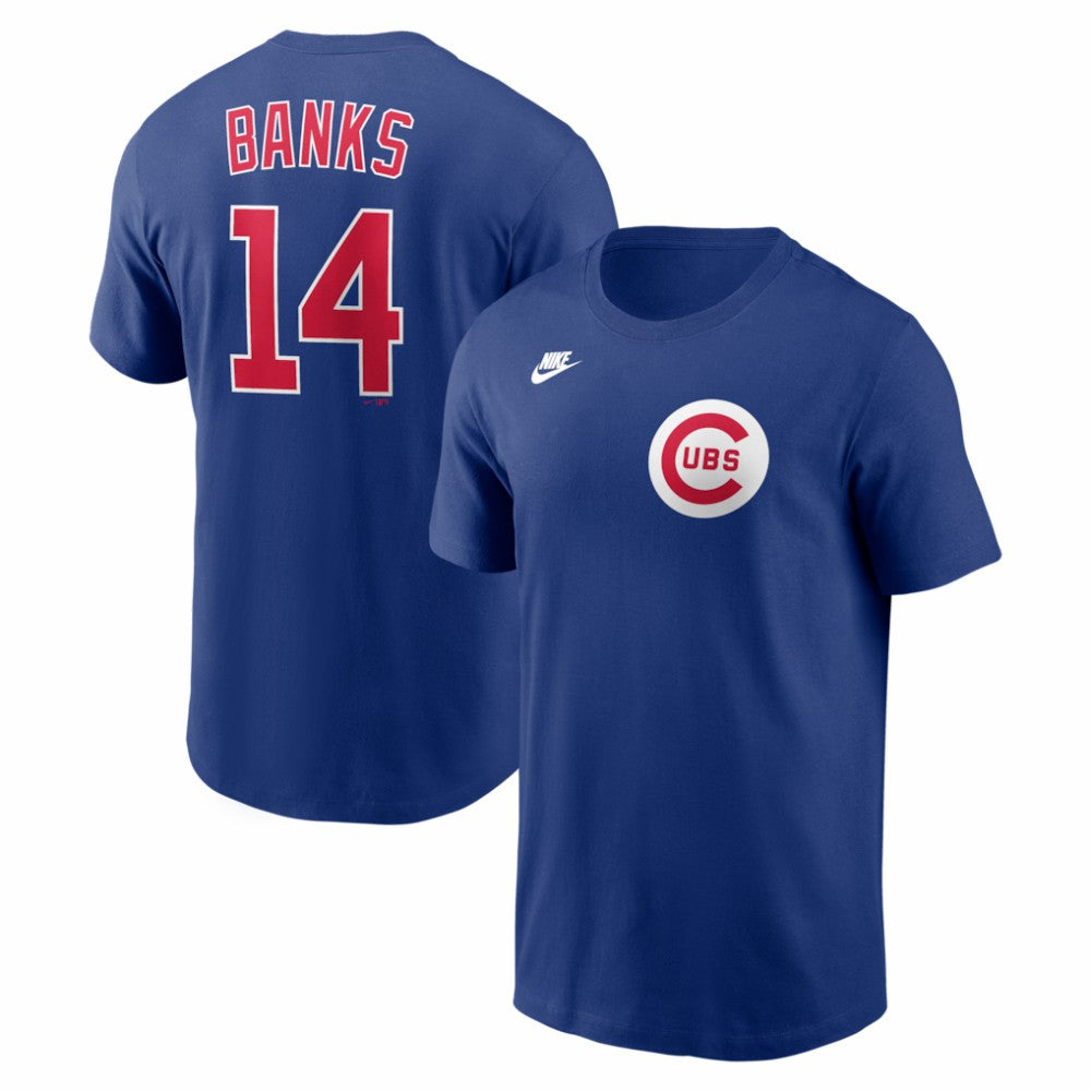 Ernie Banks Chicago Cubs Nike Cooperstown Collection Name & Number T-Shirt | MLB On Sale