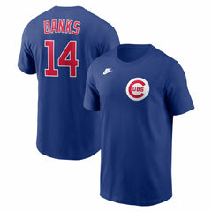 Ernie Banks Chicago Cubs Nike Cooperstown Collection Name & Number T-Shirt | MLB On Sale