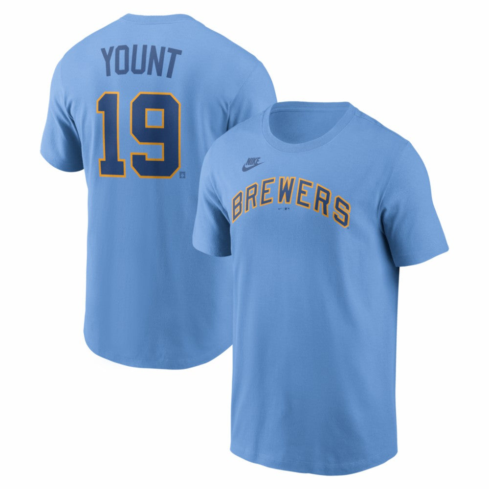 Robin Yount Milwaukee Brewers Nike Cooperstown Collection Name & Number T-Shirt | MLB Online