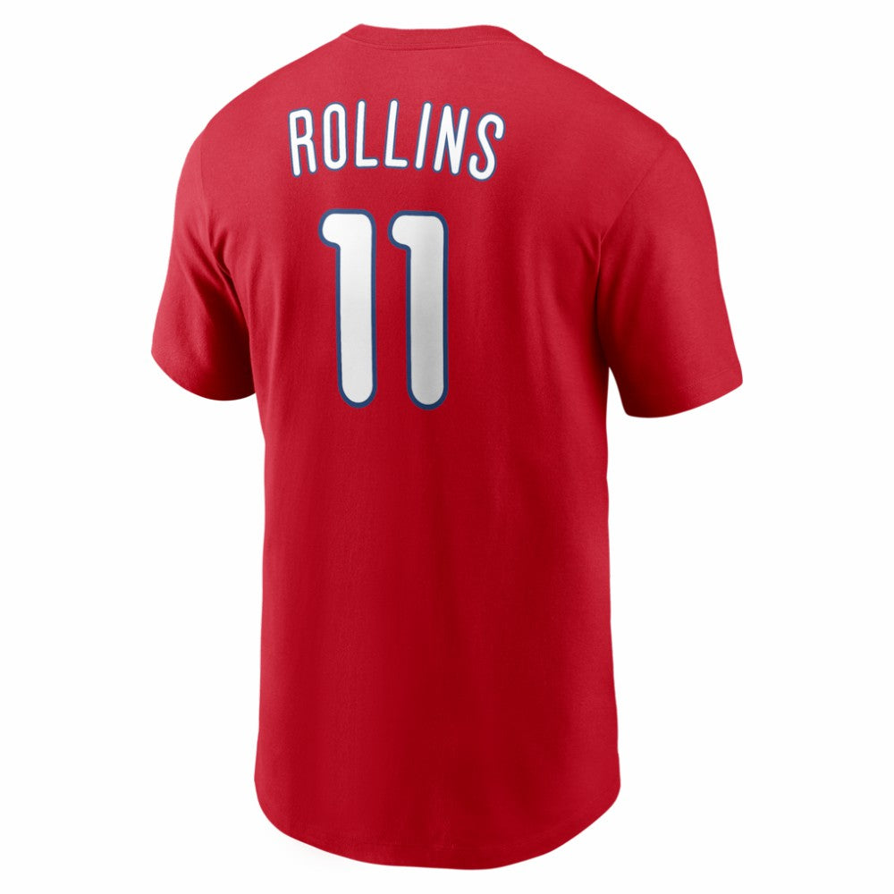 Jimmy Rollins Philadelphia Phillies Nike Cooperstown Collection Name & Number T-Shirt | MLB Online