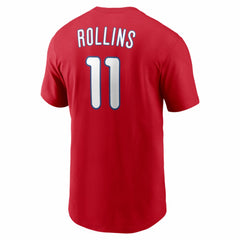 Jimmy Rollins Philadelphia Phillies Nike Cooperstown Collection Name & Number T-Shirt | MLB Online
