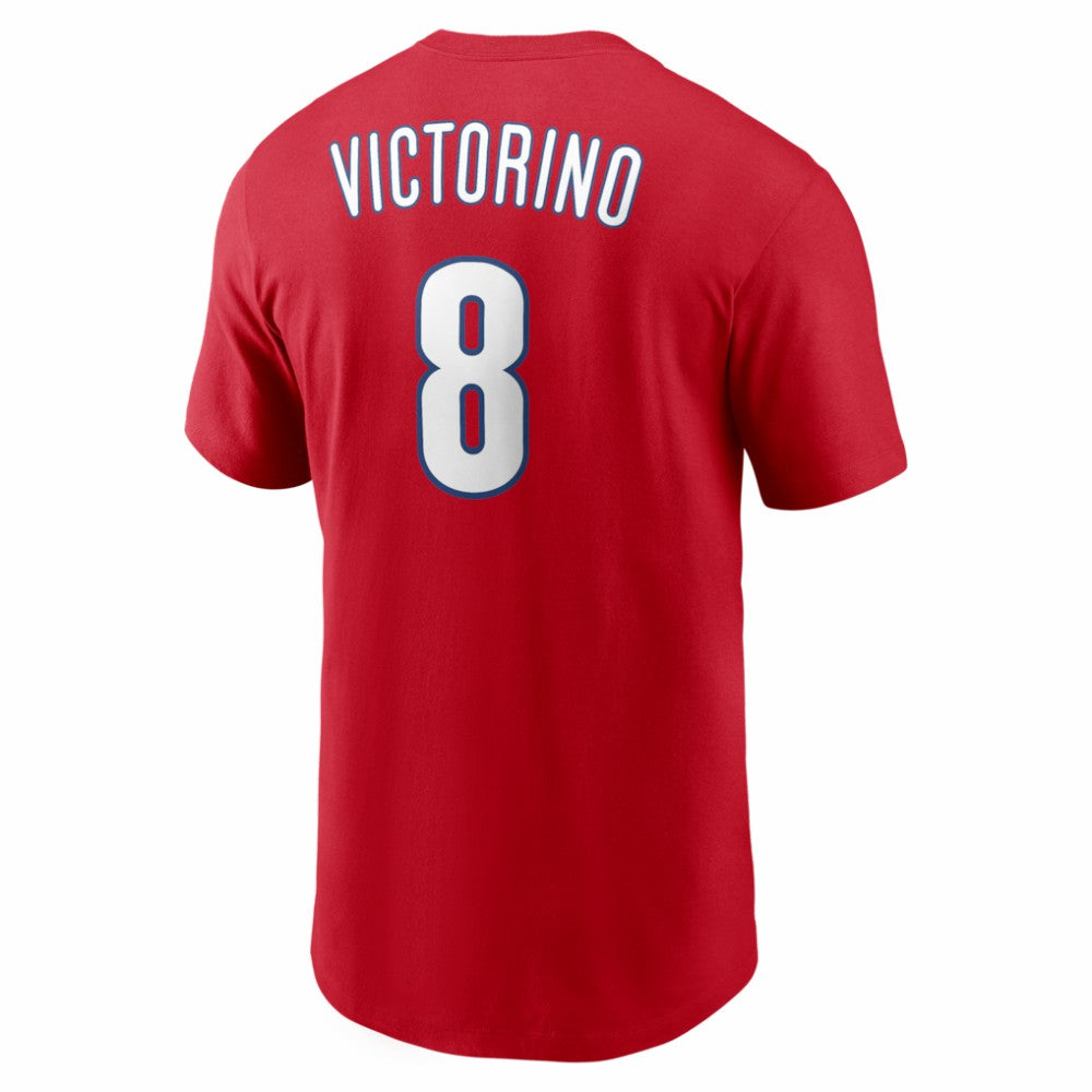 Shane Victorino Philadelphia Phillies Nike Cooperstown Collection Name & Number T-Shirt | MLB For sale