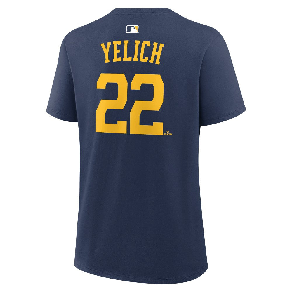 Christian Yelich Milwaukee Brewers Nike Women's Name & Number T-Shirt | MLB Online
