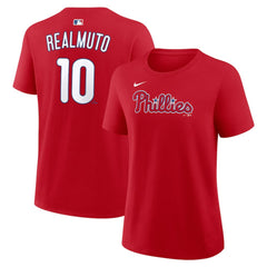 J.T. Realmuto Philadelphia Phillies Nike Women's Name & Number T-Shirt | MLB Online