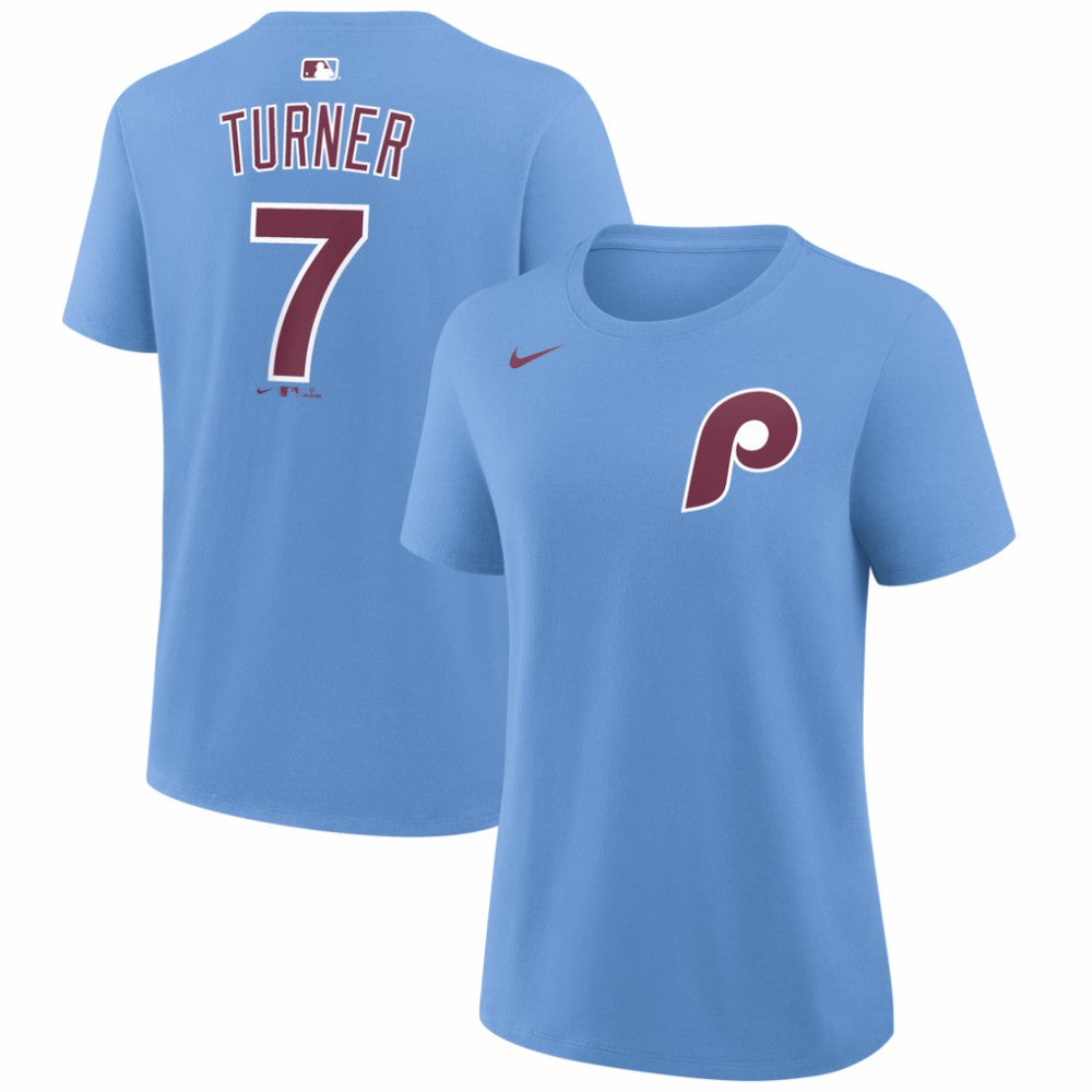Trea Turner Philadelphia Phillies Nike Women's Name & Number T-Shirt | MLB Shop