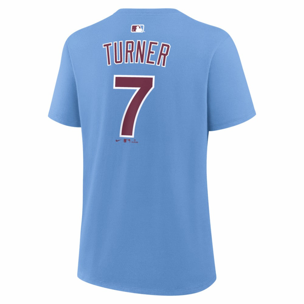 Trea Turner Philadelphia Phillies Nike Women's Name & Number T-Shirt | MLB Shop