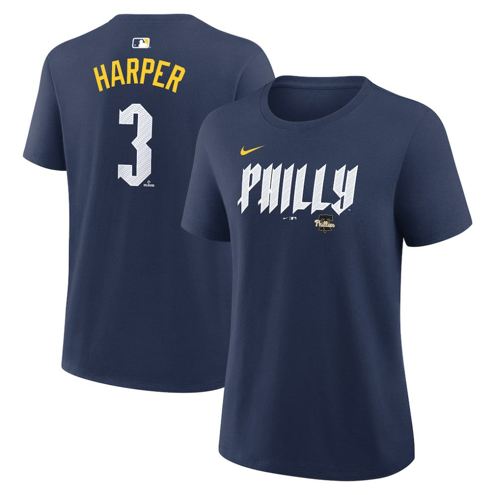 Bryce Harper Philadelphia Phillies Nike Women's City Connect Name & Number T-Shirt | MLB Shop