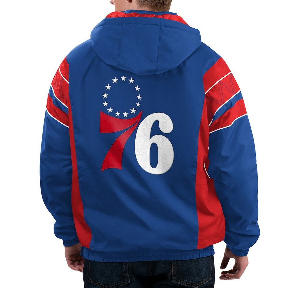 Philadelphia 76ers Starter Home Team Hoodie Half-Zip Jacket Online