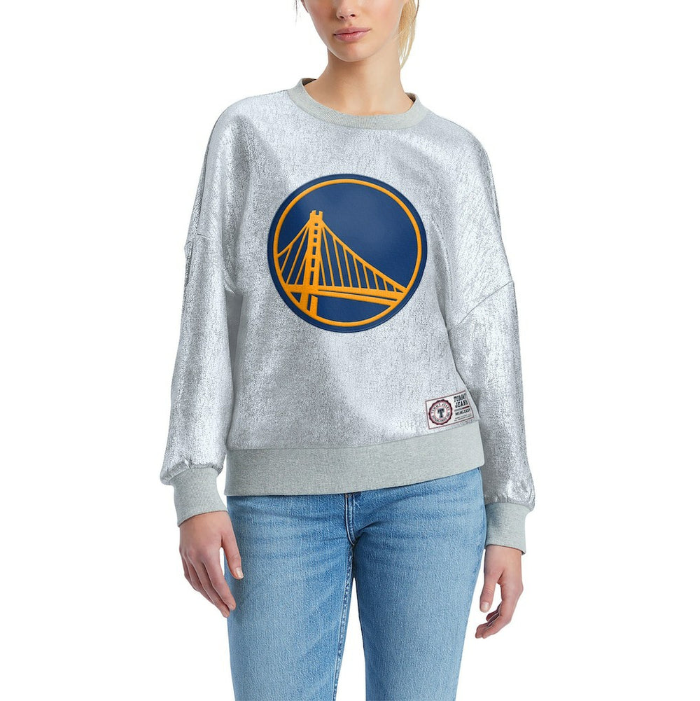 Golden State Warriors Tommy Jeans Women's Tracy Pullover Sweatshirt sale On Sale