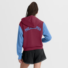 Philadelphia Phillies Nike Women's Cooperstown Collection Cropped Full-Zip Hoodie | MLB Outlet