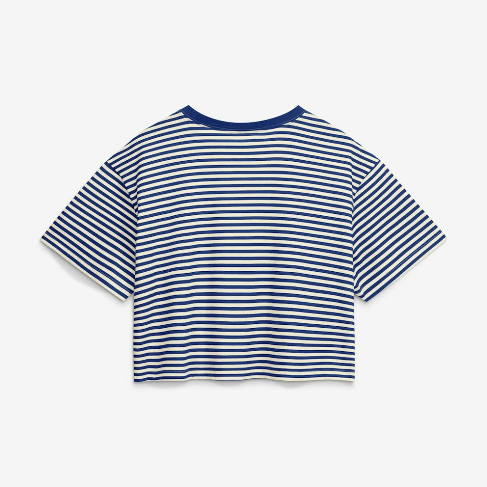 Seattle Mariners Nike Women's Cooperstown Collection Striped Cropped T-Shirt | MLB Online