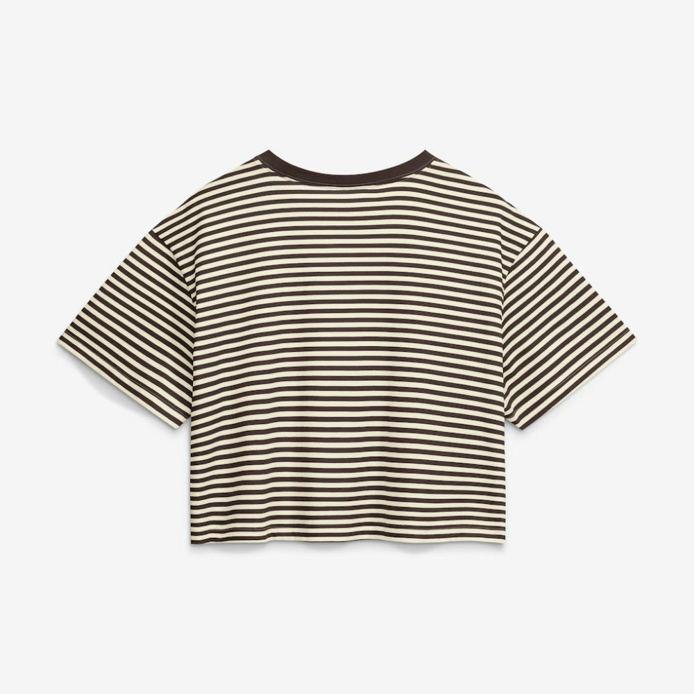 San Diego Padres Nike Women's Cooperstown Collection Striped Cropped T-Shirt | MLB US