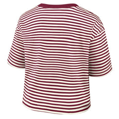 Philadelphia Phillies Nike Women's Cooperstown Collection Striped Cropped T-Shirt | MLB On Sale