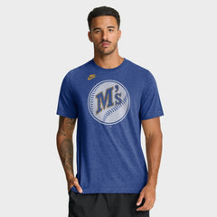 Seattle Mariners Nike Cooperstown Logo Tri-Blend T-Shirt | MLB Discount