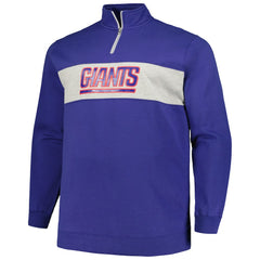 New York Giants  Profile Big & Tall Fleece Quarter-Zip Jacket