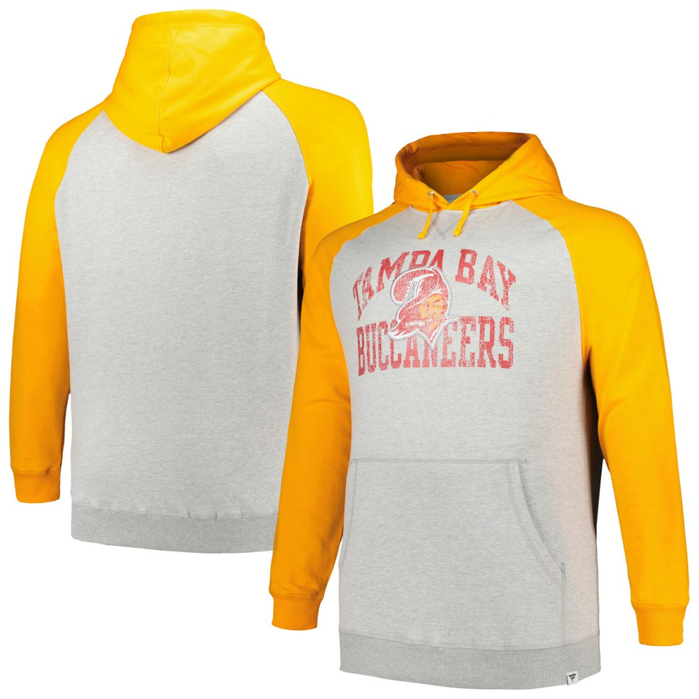 Tampa Bay Buccaneers  Profile Big & Tall Favorite Arch Throwback Raglan Pullover Hoodie