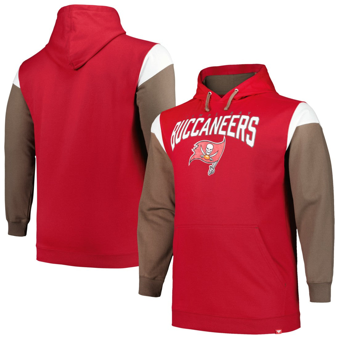Tampa Bay Buccaneers  Profile Big & Tall Trench Battle Pullover Hoodie