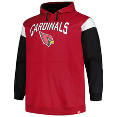 Arizona Cardinals  Profile Big & Tall Trench Battle Pullover Hoodie