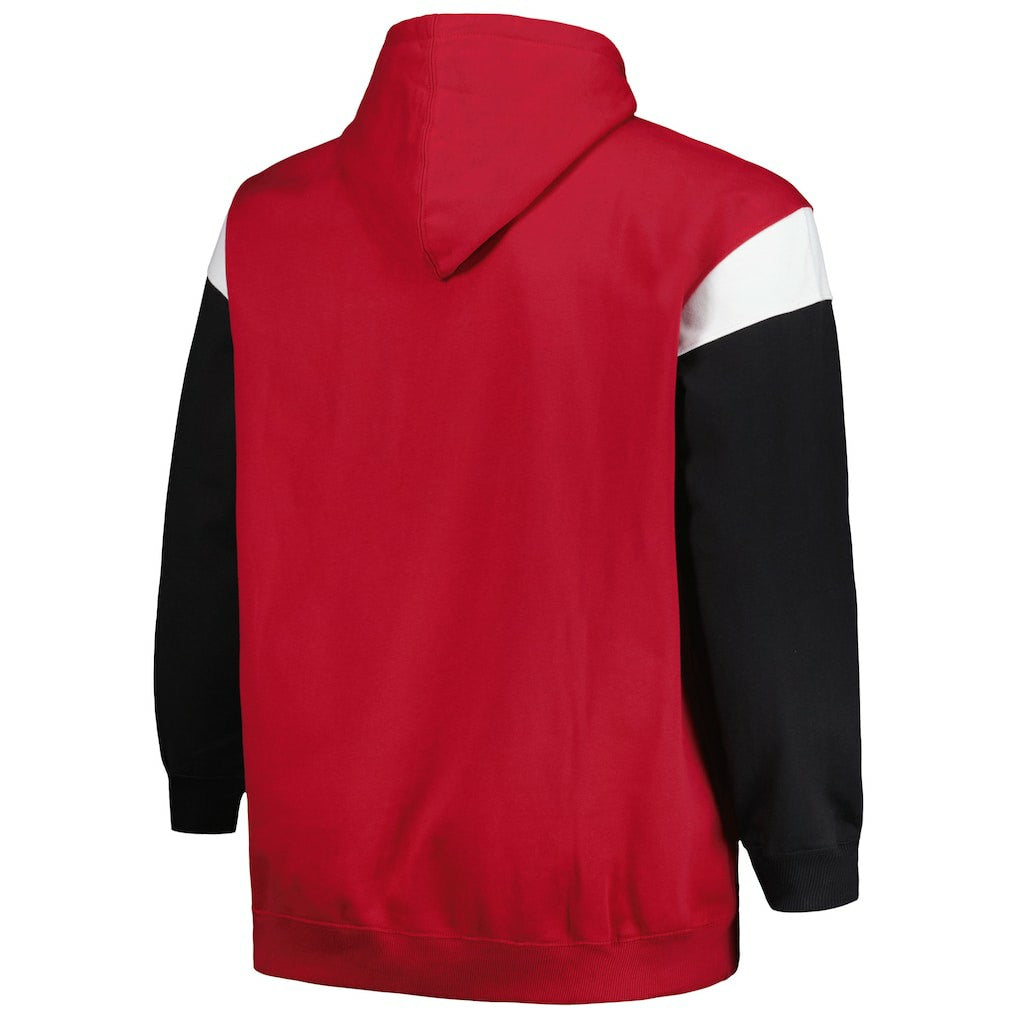Arizona Cardinals  Profile Big & Tall Trench Battle Pullover Hoodie