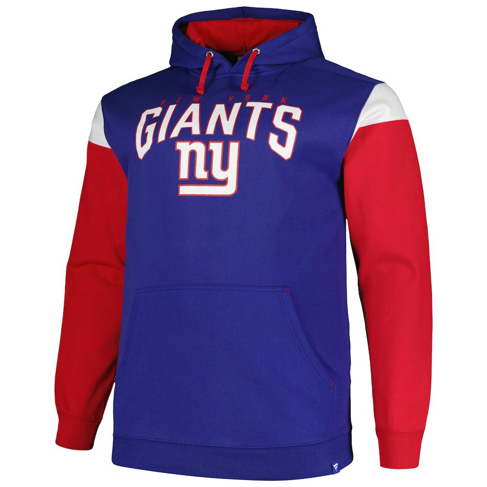 New York Giants  Profile Big & Tall Trench Battle Pullover Hoodie