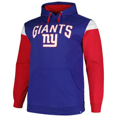 New York Giants  Profile Big & Tall Trench Battle Pullover Hoodie