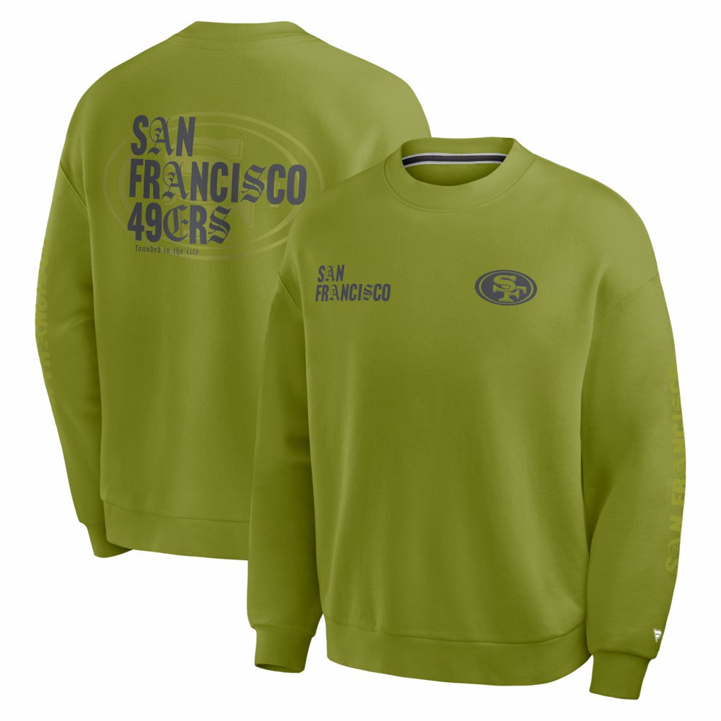 San Francisco 49ers Fanatics Oversized Type Play Multi Sweatshirt