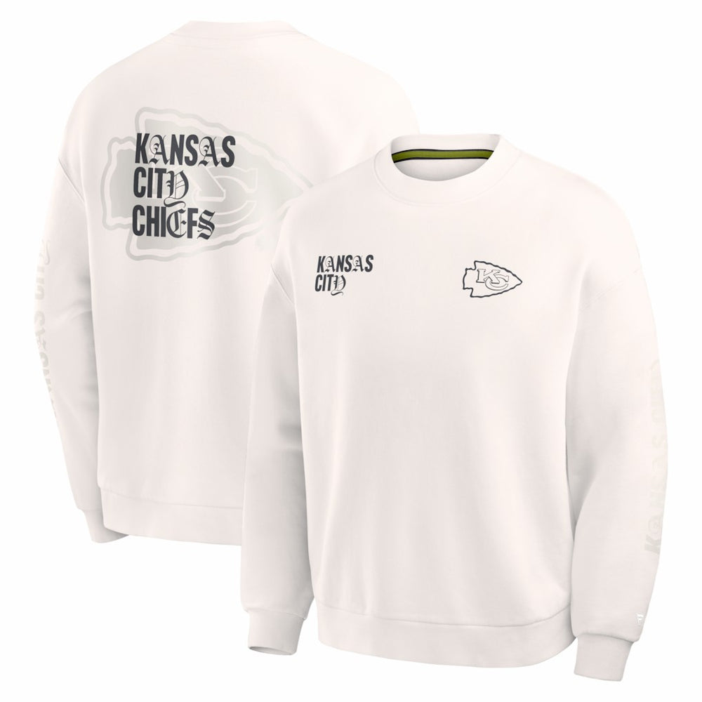 Kansas City Chiefs Fanatics Oversized Type Play Multi Sweatshirt