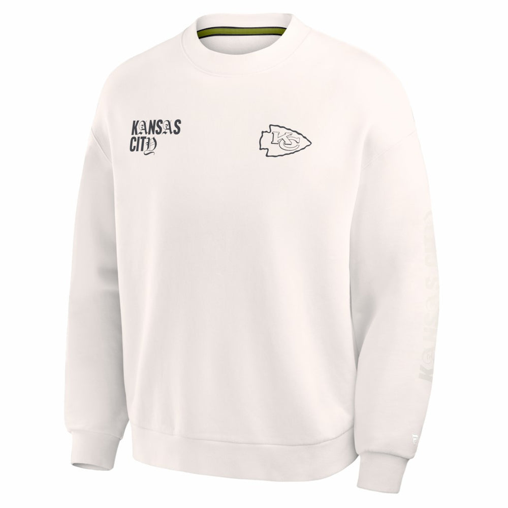 Kansas City Chiefs Fanatics Oversized Type Play Multi Sweatshirt
