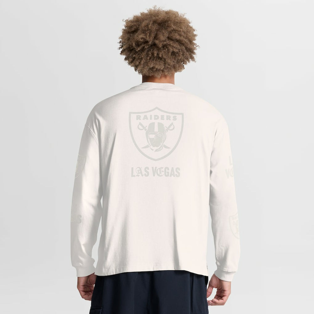 Las Vegas Raiders Fanatics Oversized Type Play Long Sleeve T-Shirt