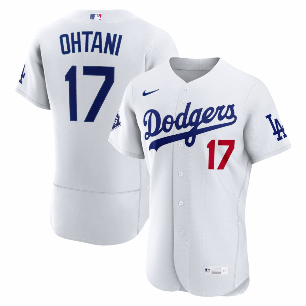 Shohei Ohtani Los Angeles Dodgers Nike Home Authentic Sponsor Patch Jersey | MLB Sale