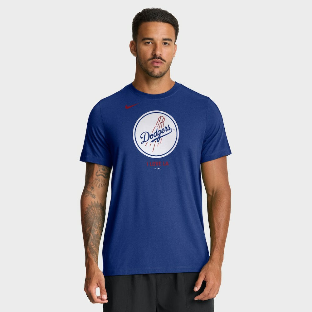 Los Angeles Dodgers Nike Tri-Blend Logo T-Shirt | MLB New