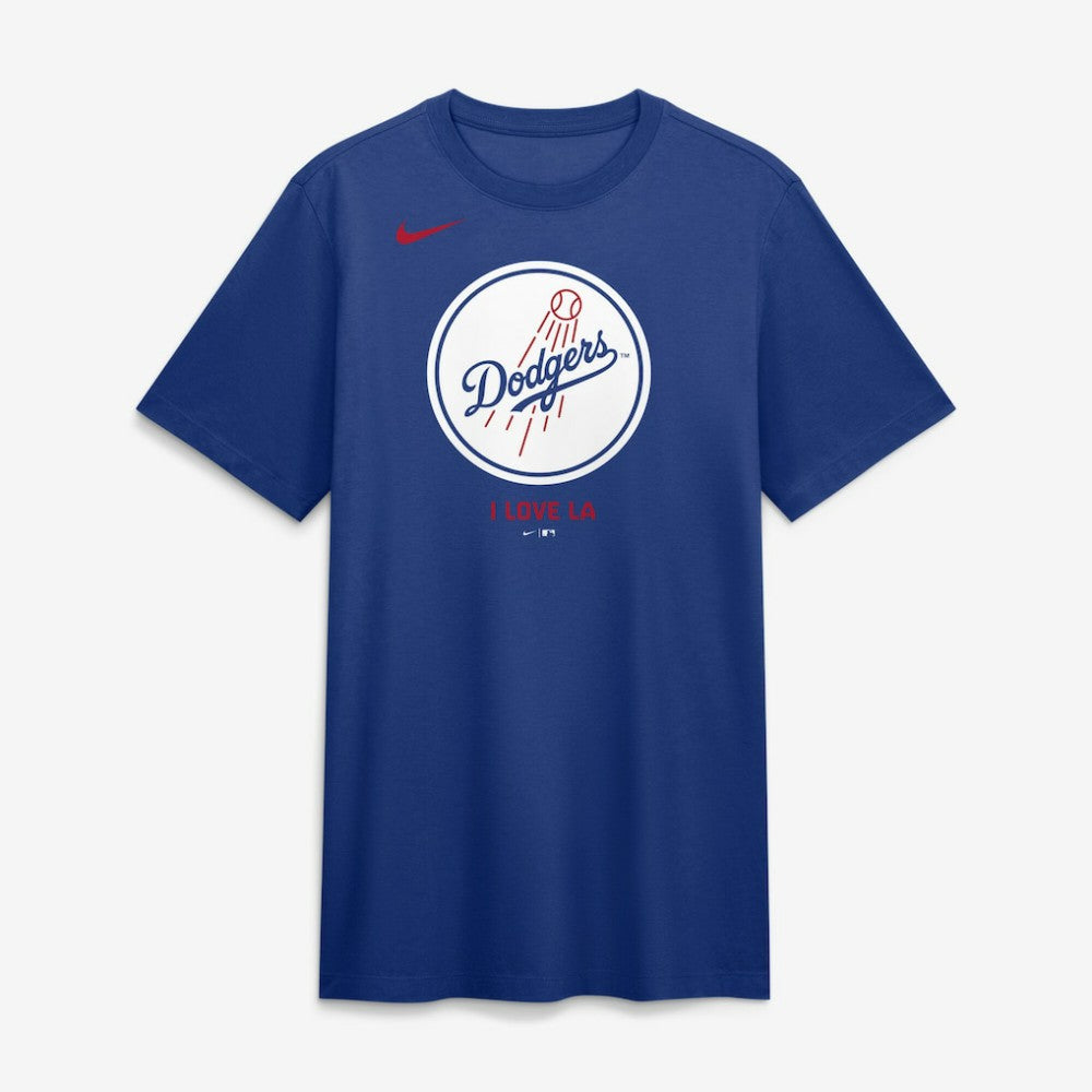 Los Angeles Dodgers Nike Tri-Blend Logo T-Shirt | MLB New