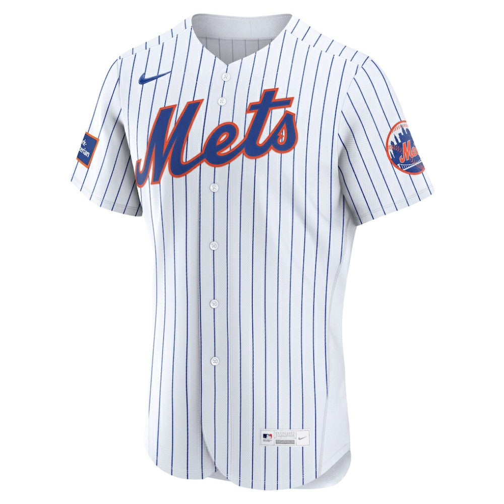 New York Mets Nike Home Sponsor Patch Authentic Jersey | MLB For sale