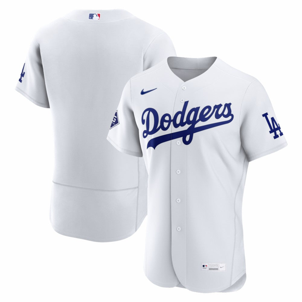 Los Angeles Dodgers Nike Home Sponsor Patch Authentic Jersey | MLB US
