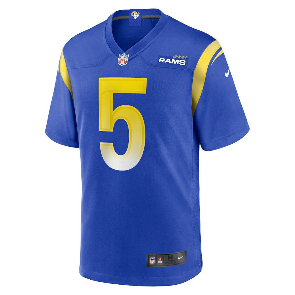 Los Angeles Rams Nike Tutu Atwell  Home Game Jersey