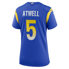 Los Angeles Rams Nike Tutu Atwell  Women's Home Game Jersey