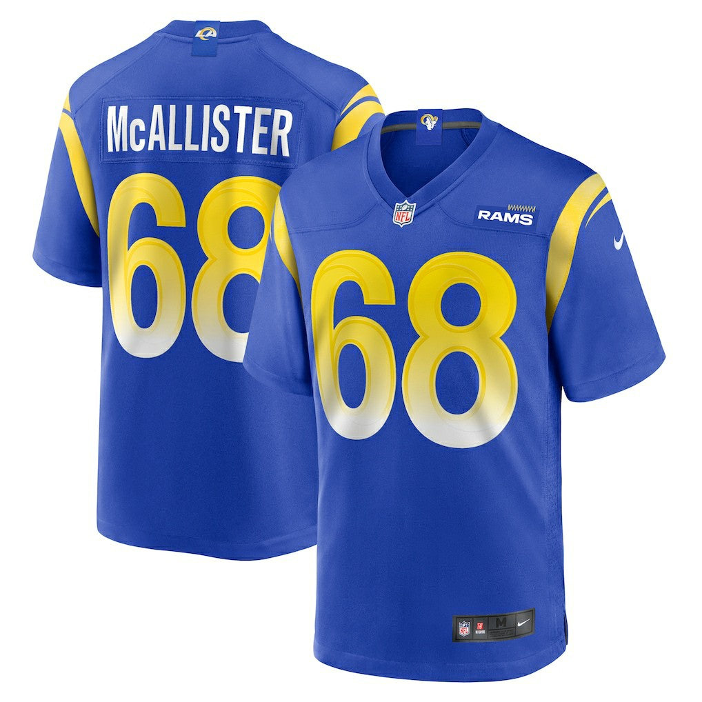 Los Angeles Rams Nike Mike McAllister  Home Game Jersey