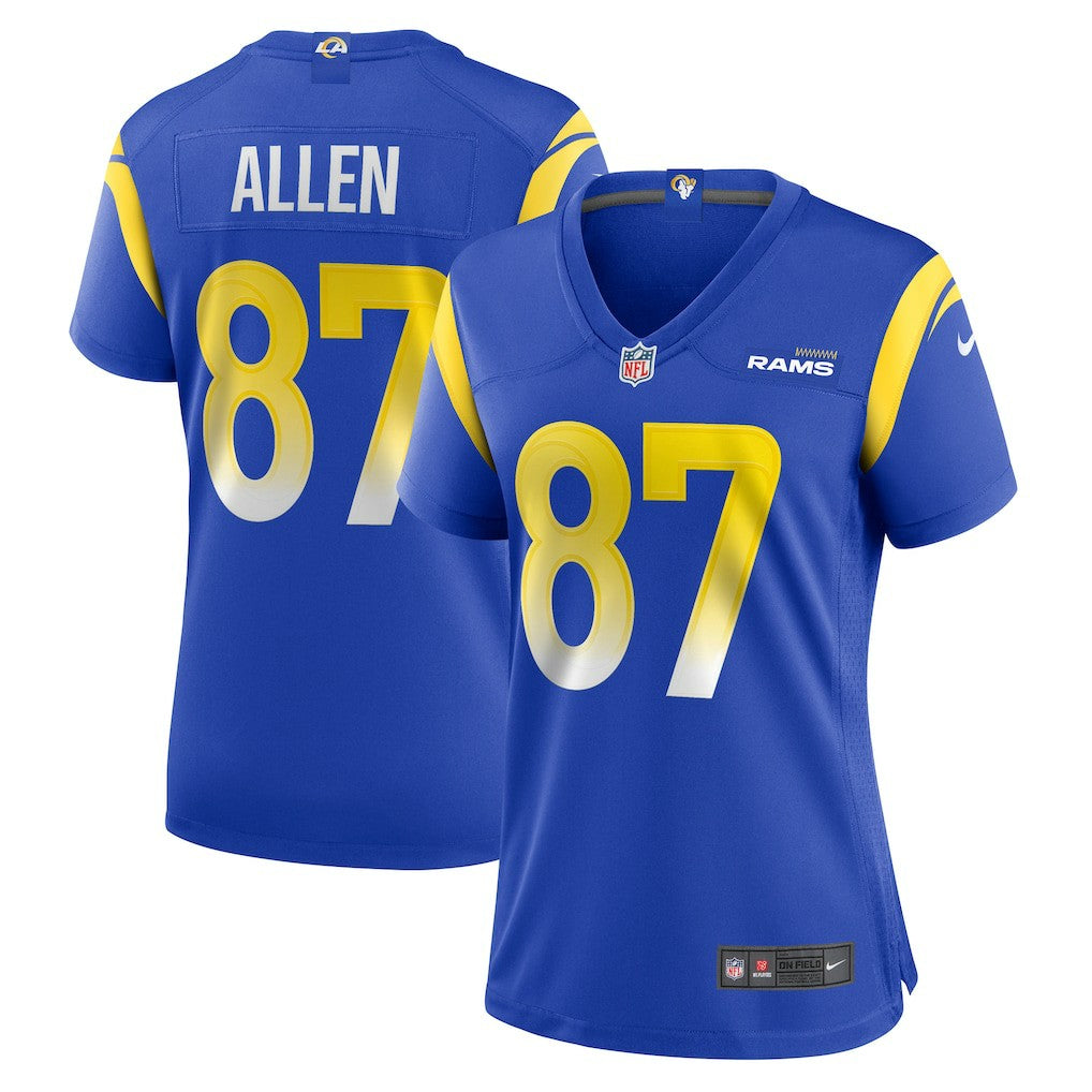 Los Angeles Rams Nike Davis Allen  Women's Home Game Jersey