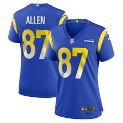 Los Angeles Rams Nike Davis Allen  Women's Home Game Jersey