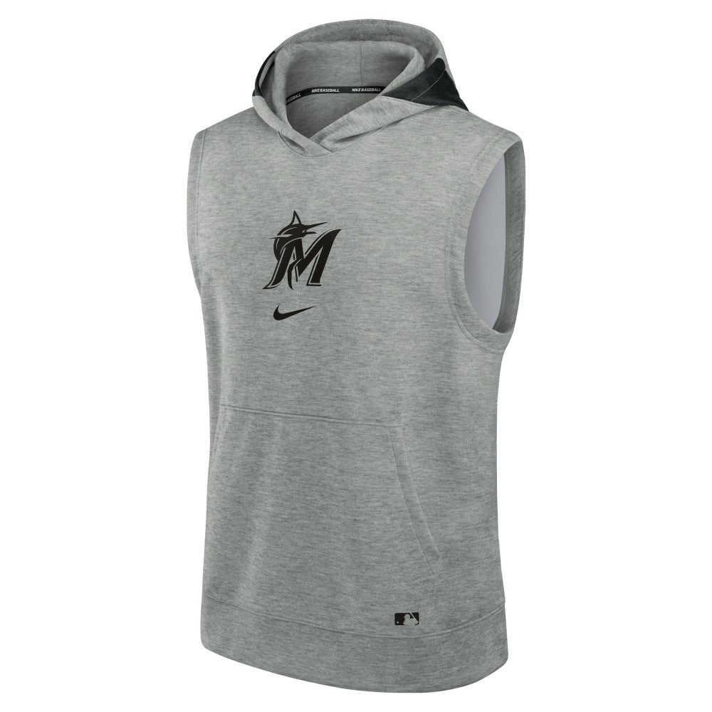 Miami Marlins Nike Authentic Collection Early Work Dri-FIT Sleeveless Hoodie | MLB Outlet