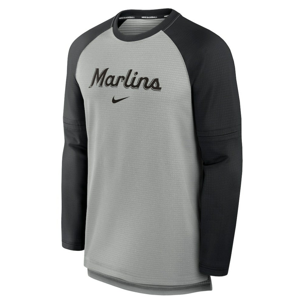 Miami Marlins Nike Authentic Collection Game Time Raglan Performance Long Sleeve T-Shirt | MLB Shop